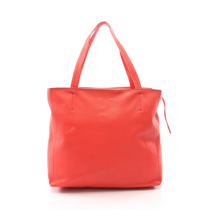 ホリゾンタル カバ スモール ハンドバッグ トートバッグ レザー オレンジレッド セリーヌ バッグ CELINE