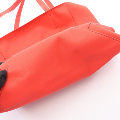 ホリゾンタル カバ スモール ハンドバッグ トートバッグ レザー オレンジレッド セリーヌ バッグ CELINE