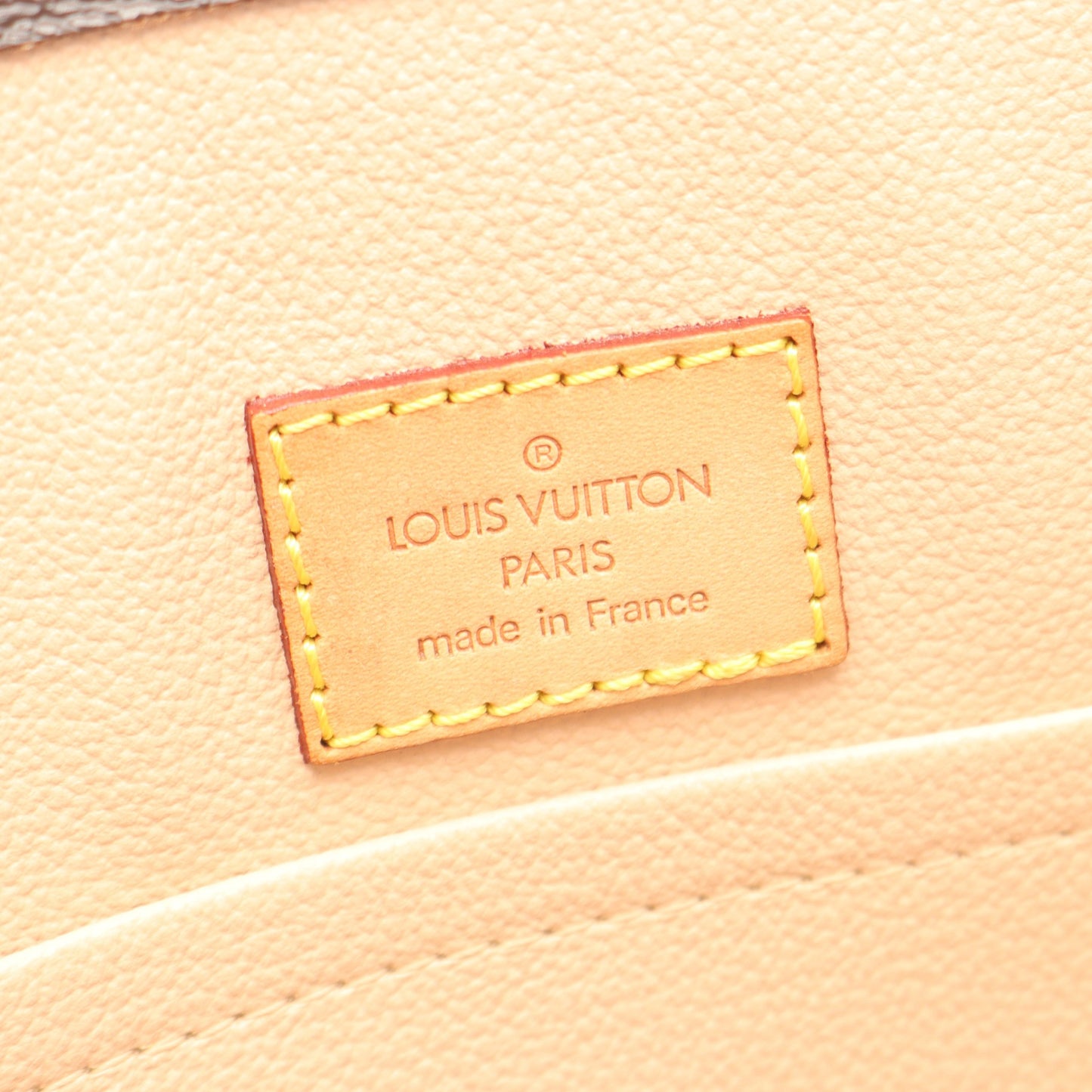 サックプラ モノグラム ハンドバッグ トートバッグ PVC レザー ブラウン ルイヴィトン バッグ LOUIS VUITTON