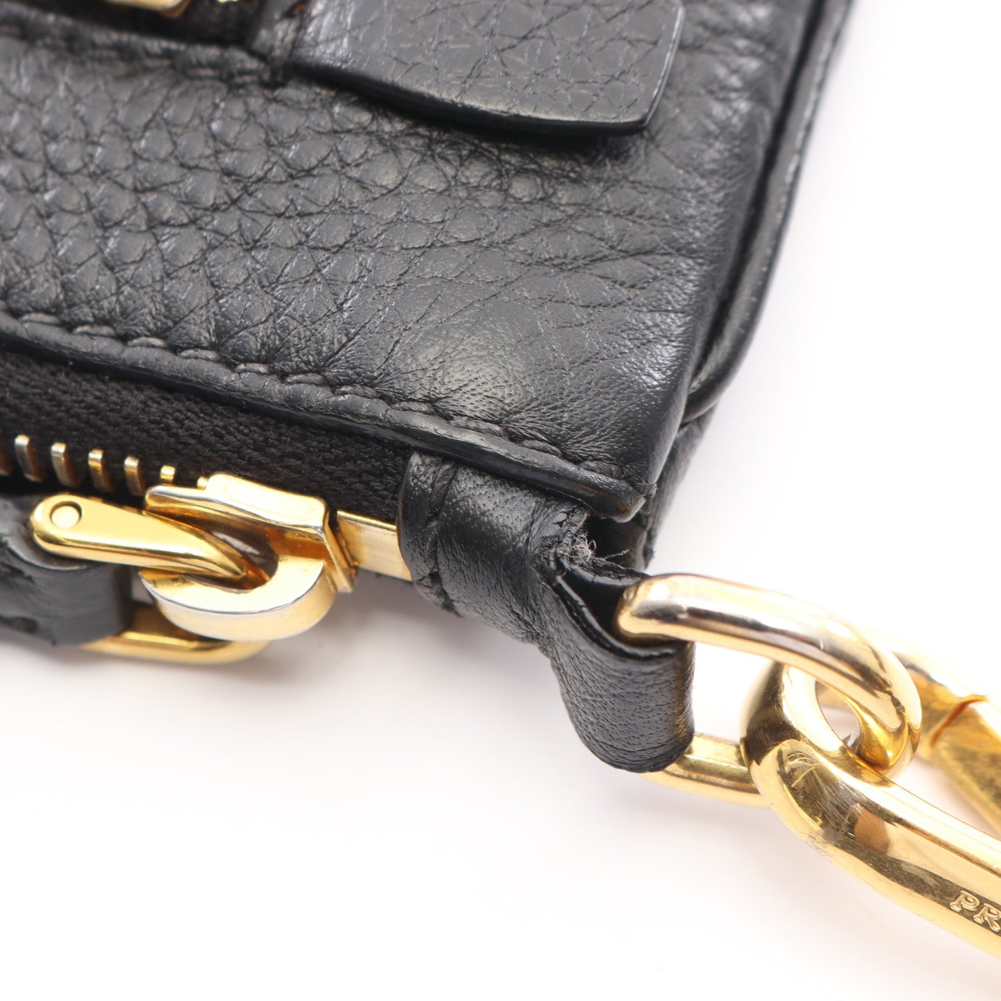 ショルダーバッグ レザー ブラック プラダ バッグ PRADA