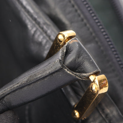 アマソナ40 ハンドバッグ レザー ブラック ロエベ バッグ LOEWE