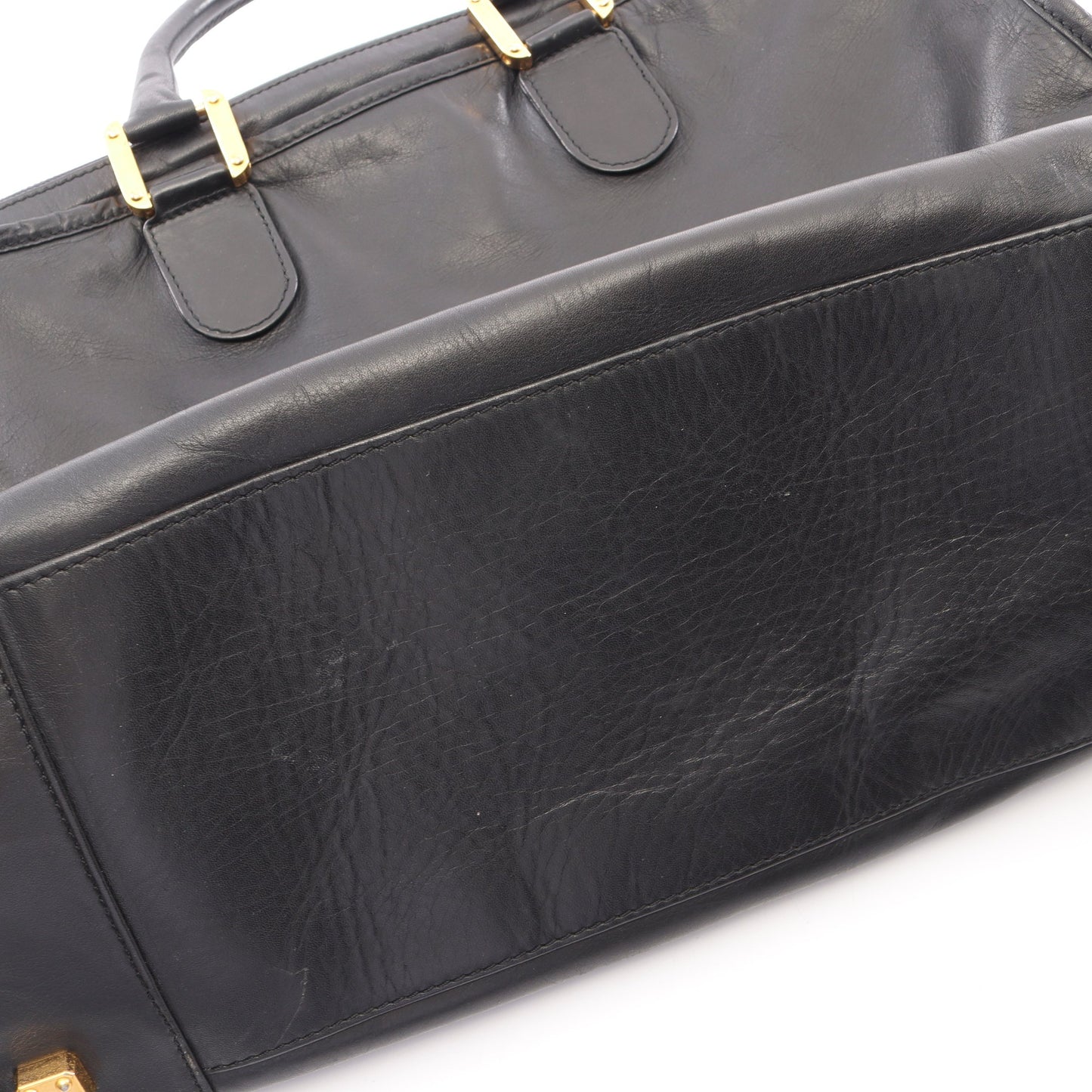 アマソナ40 ハンドバッグ レザー ブラック ロエベ バッグ LOEWE
