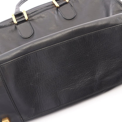 アマソナ40 ハンドバッグ レザー ブラック ロエベ バッグ LOEWE
