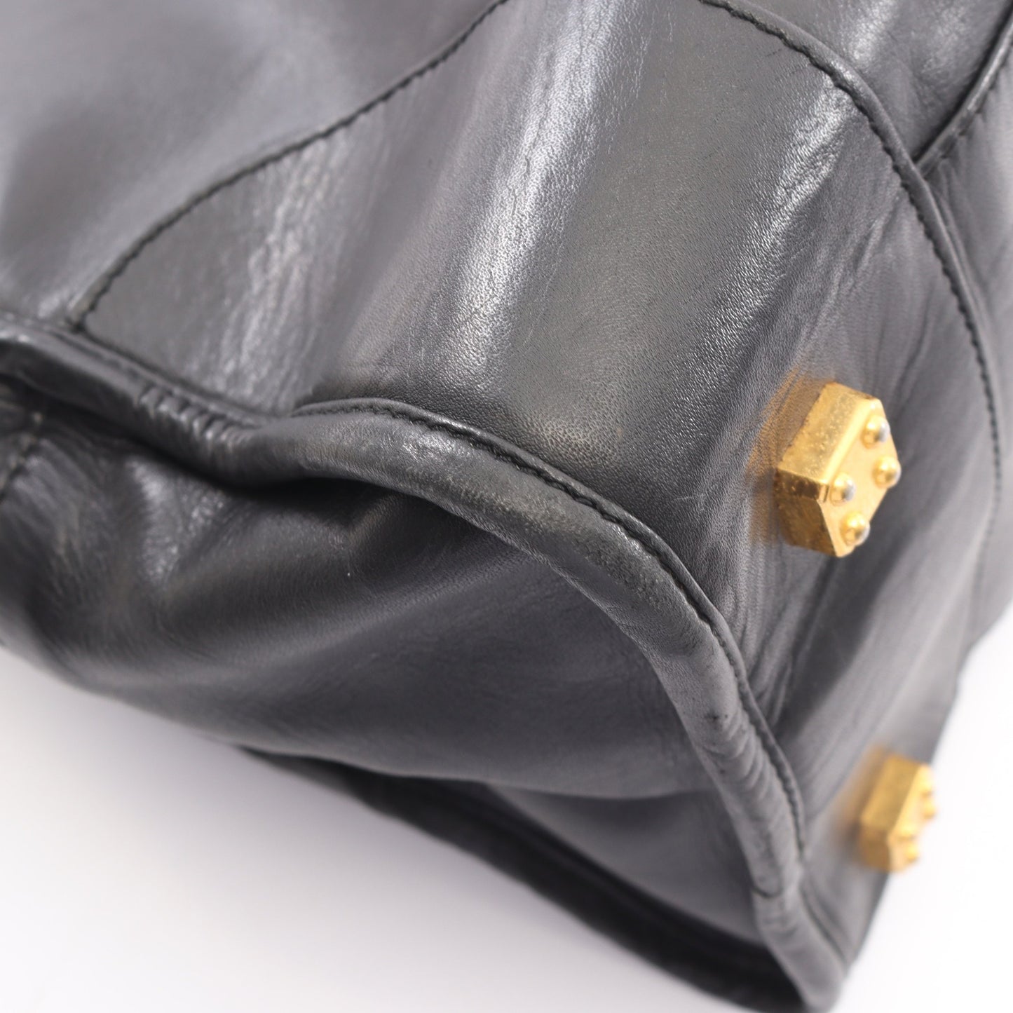 アマソナ40 ハンドバッグ レザー ブラック ロエベ バッグ LOEWE