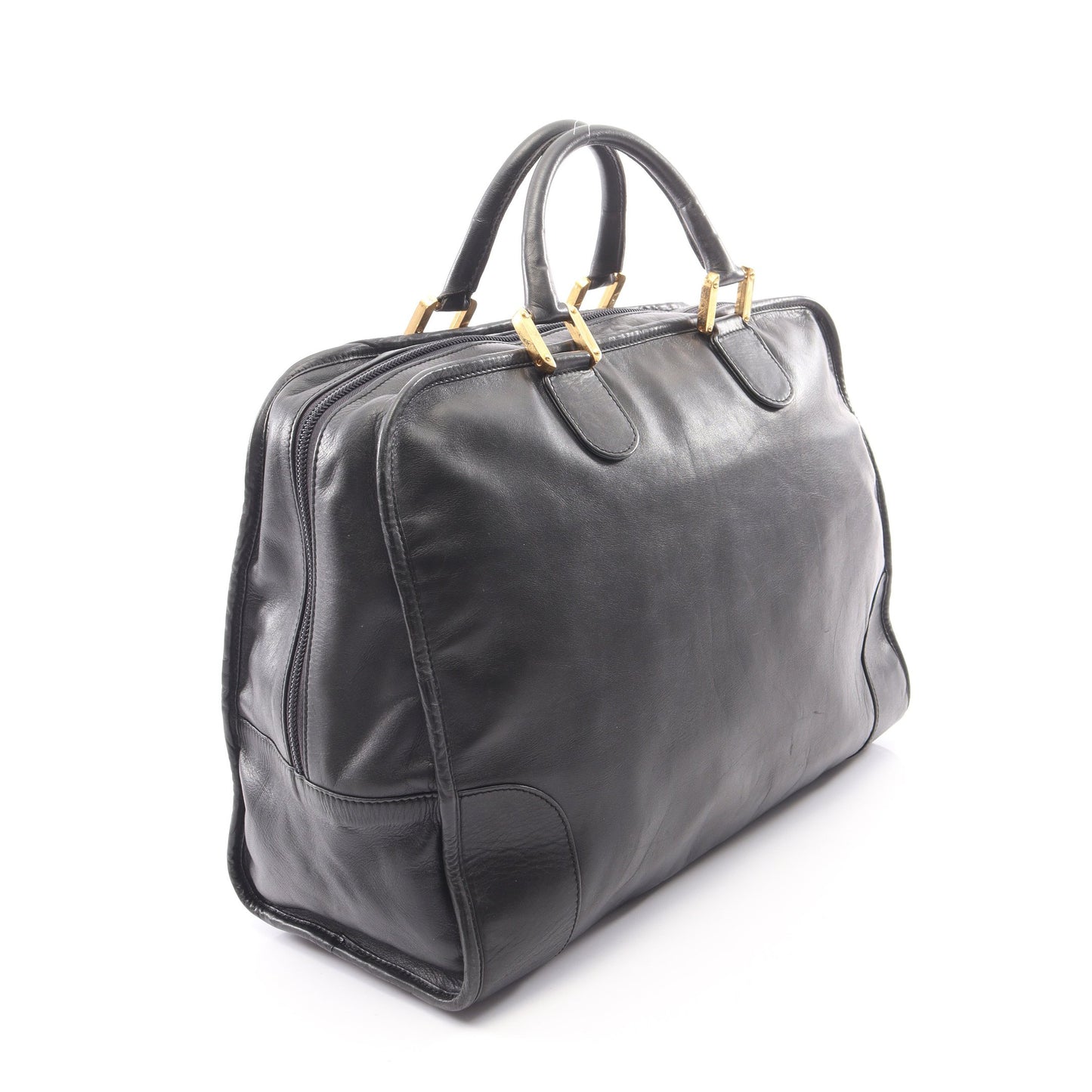 アマソナ40 ハンドバッグ レザー ブラック ロエベ バッグ LOEWE