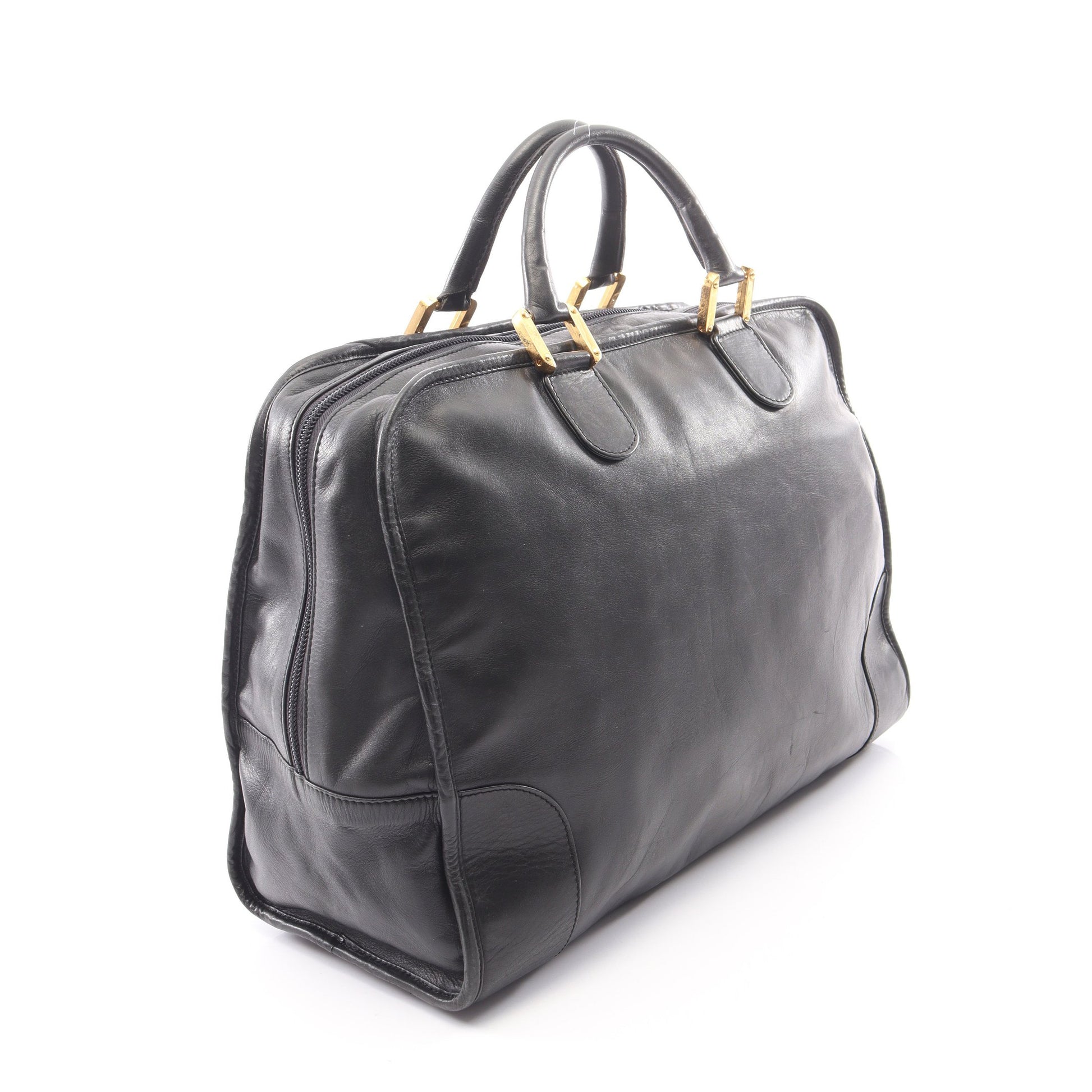 アマソナ40 ハンドバッグ レザー ブラック ロエベ バッグ LOEWE