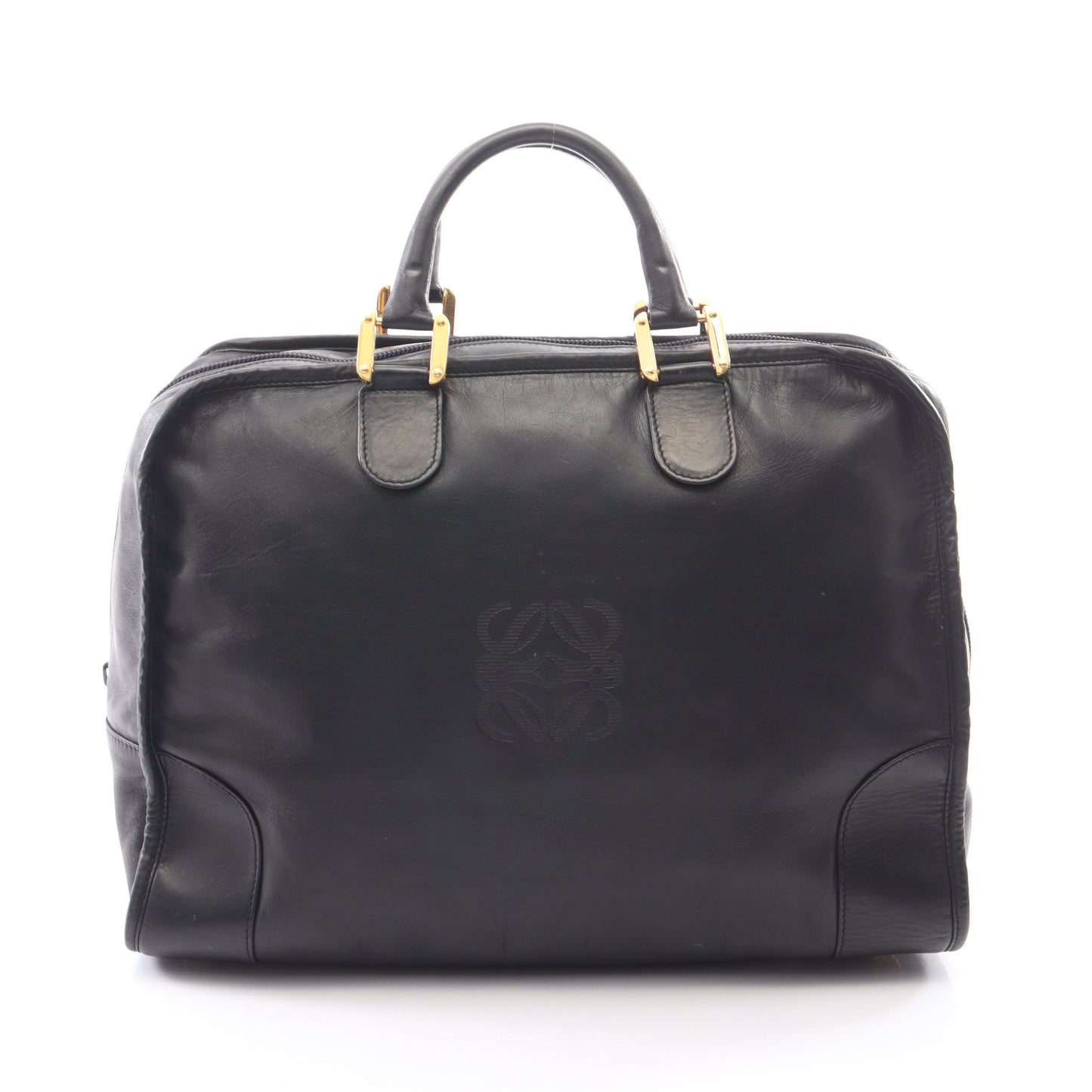 アマソナ40 ハンドバッグ レザー ブラック ロエベ バッグ LOEWE
