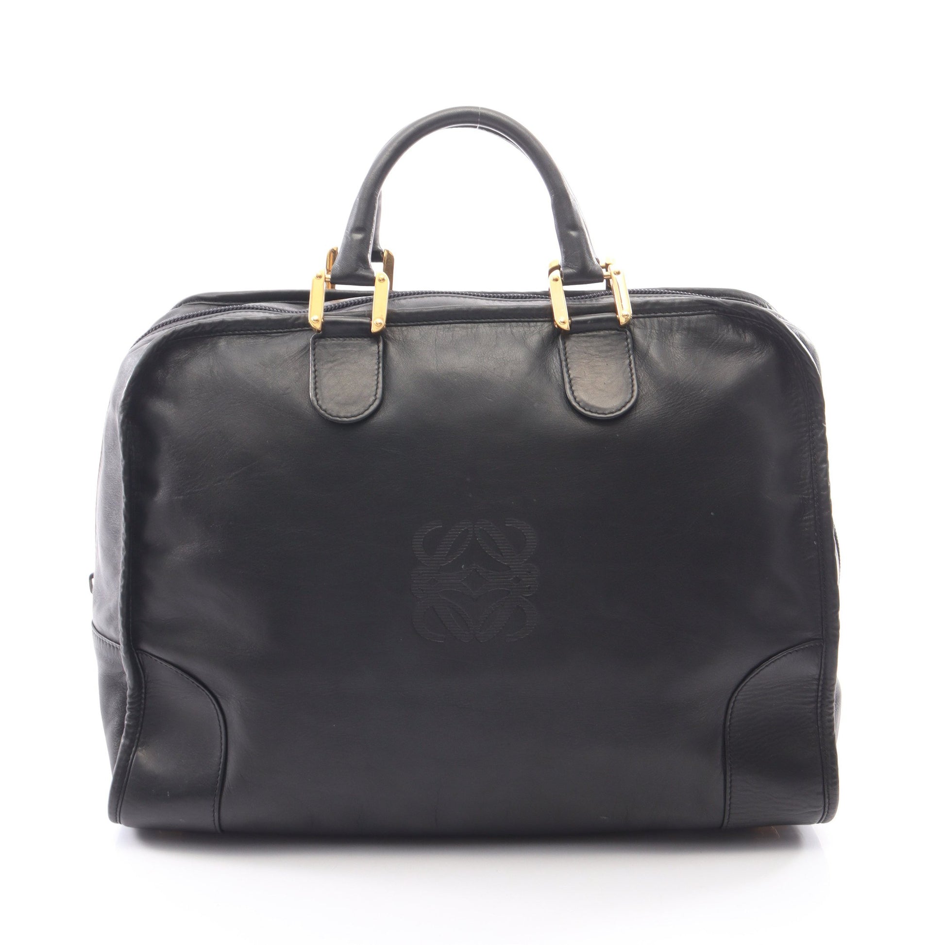アマソナ40 ハンドバッグ レザー ブラック ロエベ バッグ LOEWE