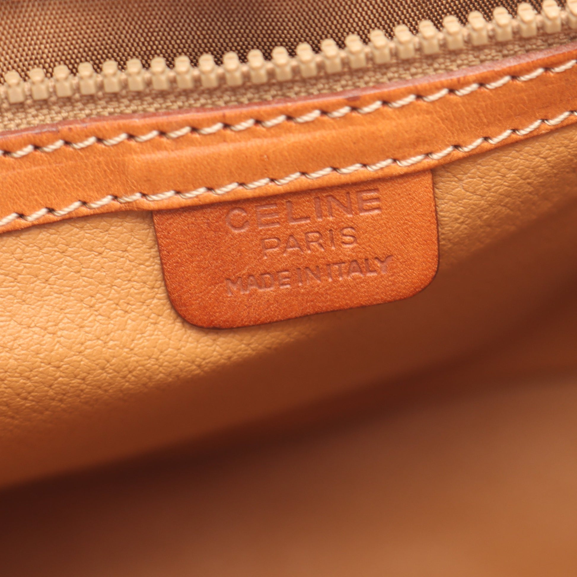 マカダム ショルダーバッグ PVC レザー ダークブラウン ブラウン セリーヌ バッグ CELINE