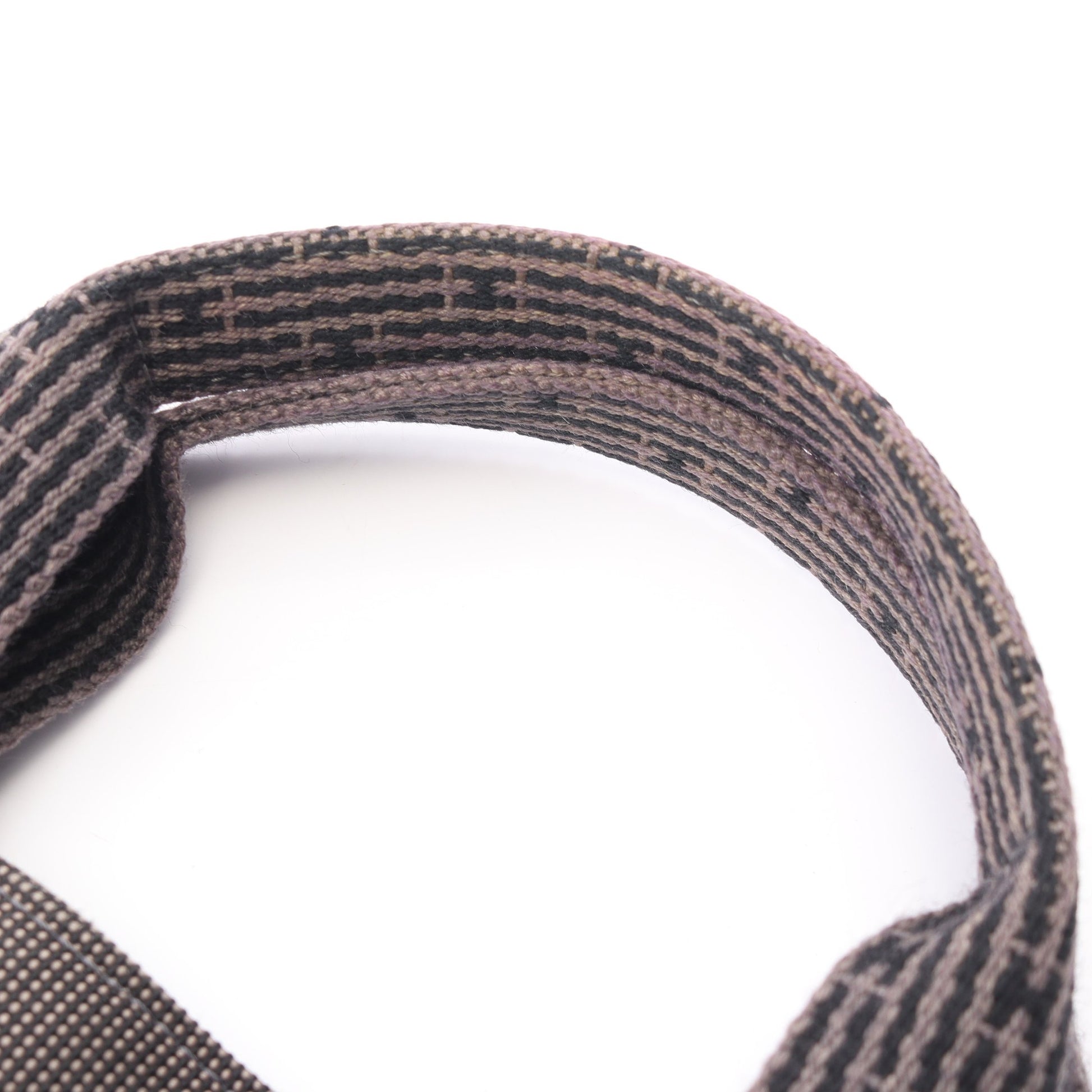 エールラインMM ハンドバッグ トートバッグ ナイロンキャンバス ダークグレー シルバー金具 エルメス バッグ HERMES