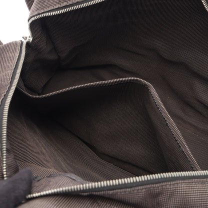エールラインMM ハンドバッグ トートバッグ ナイロンキャンバス ダークグレー シルバー金具 エルメス バッグ HERMES