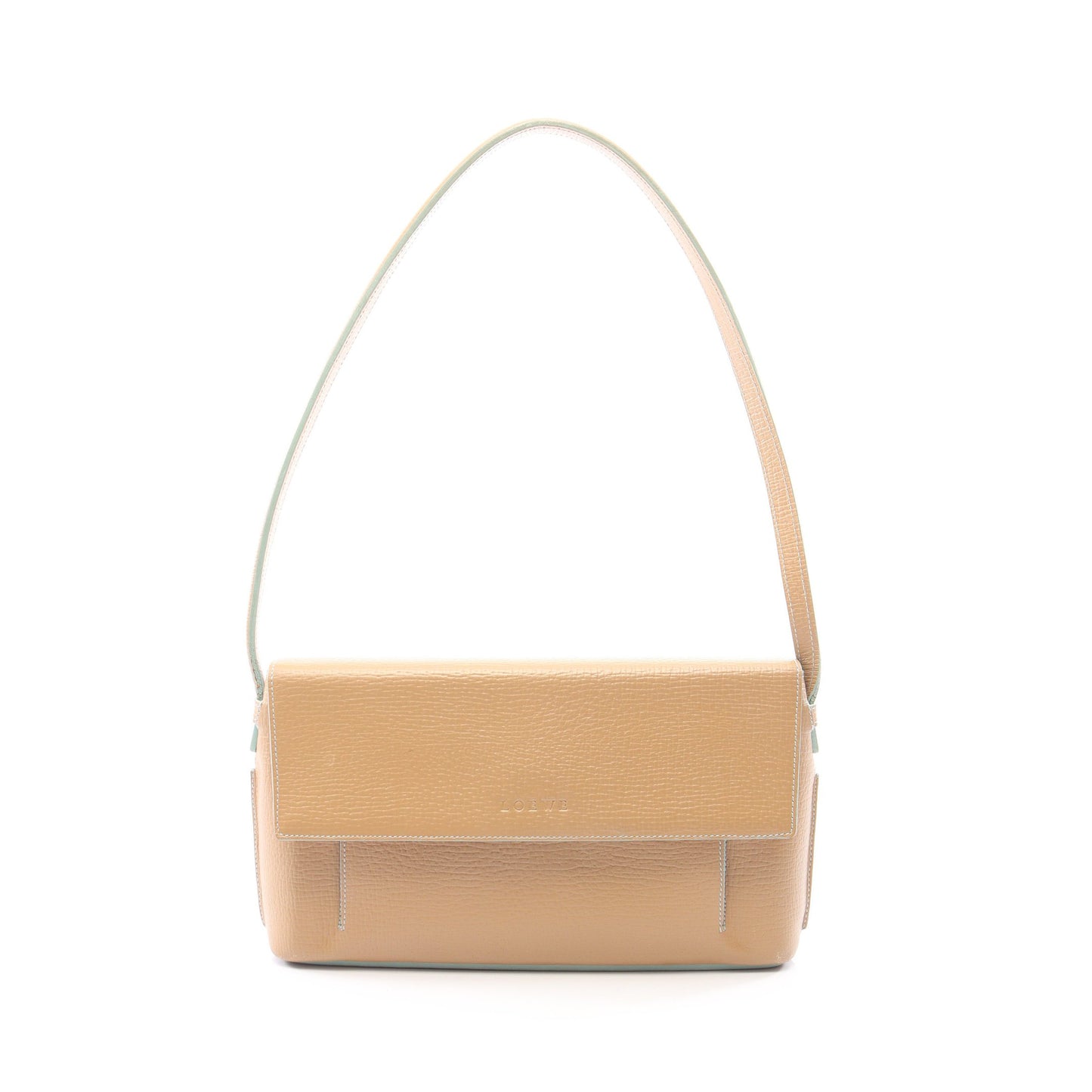 ロゴ ワンショルダーバッグ レザー ベージュ ロエベ バッグ LOEWE