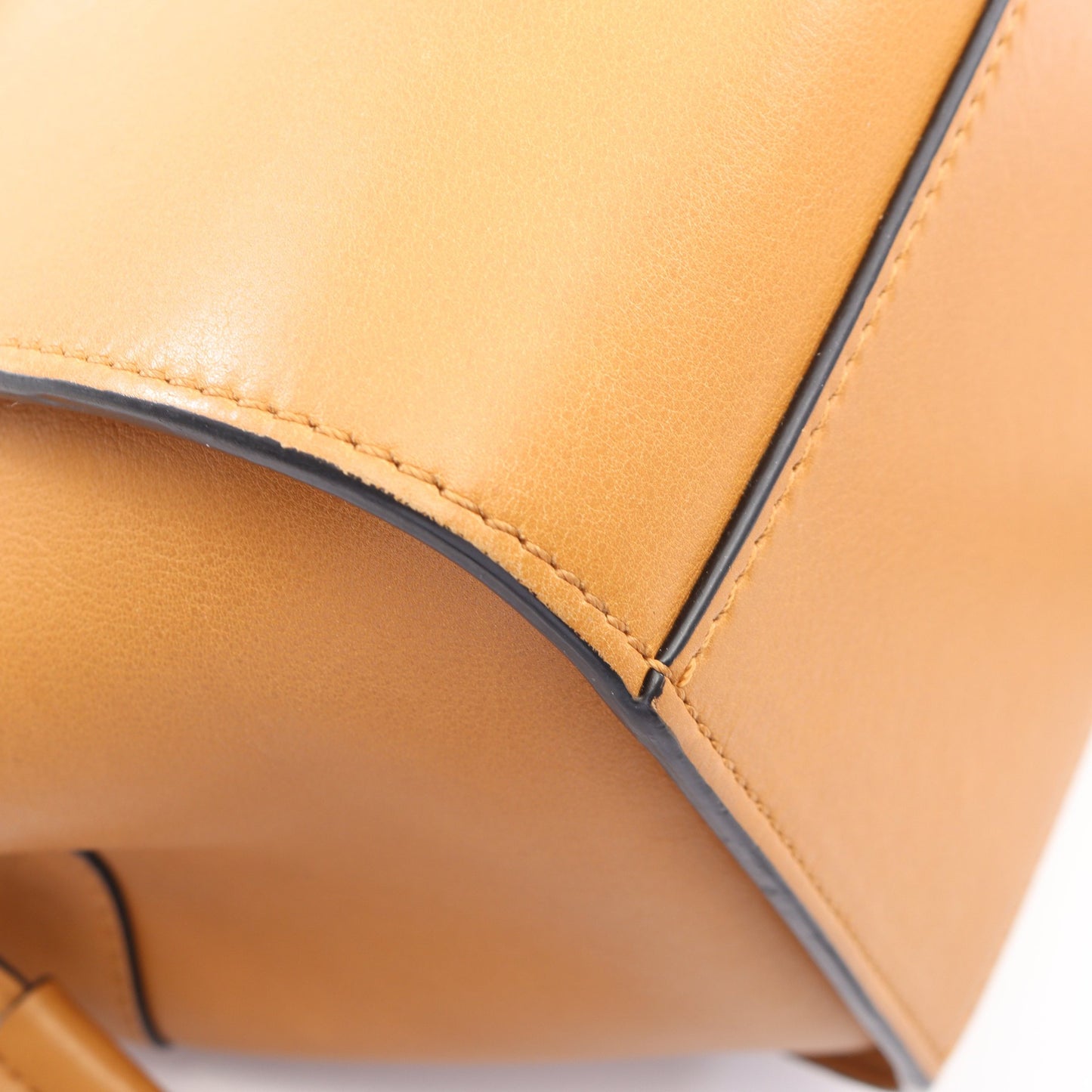 ハンモック ドローストリングバッグ ミニ 2WAY ハンドバッグ レザー ライトブラウン ロエベ バッグ LOEWE