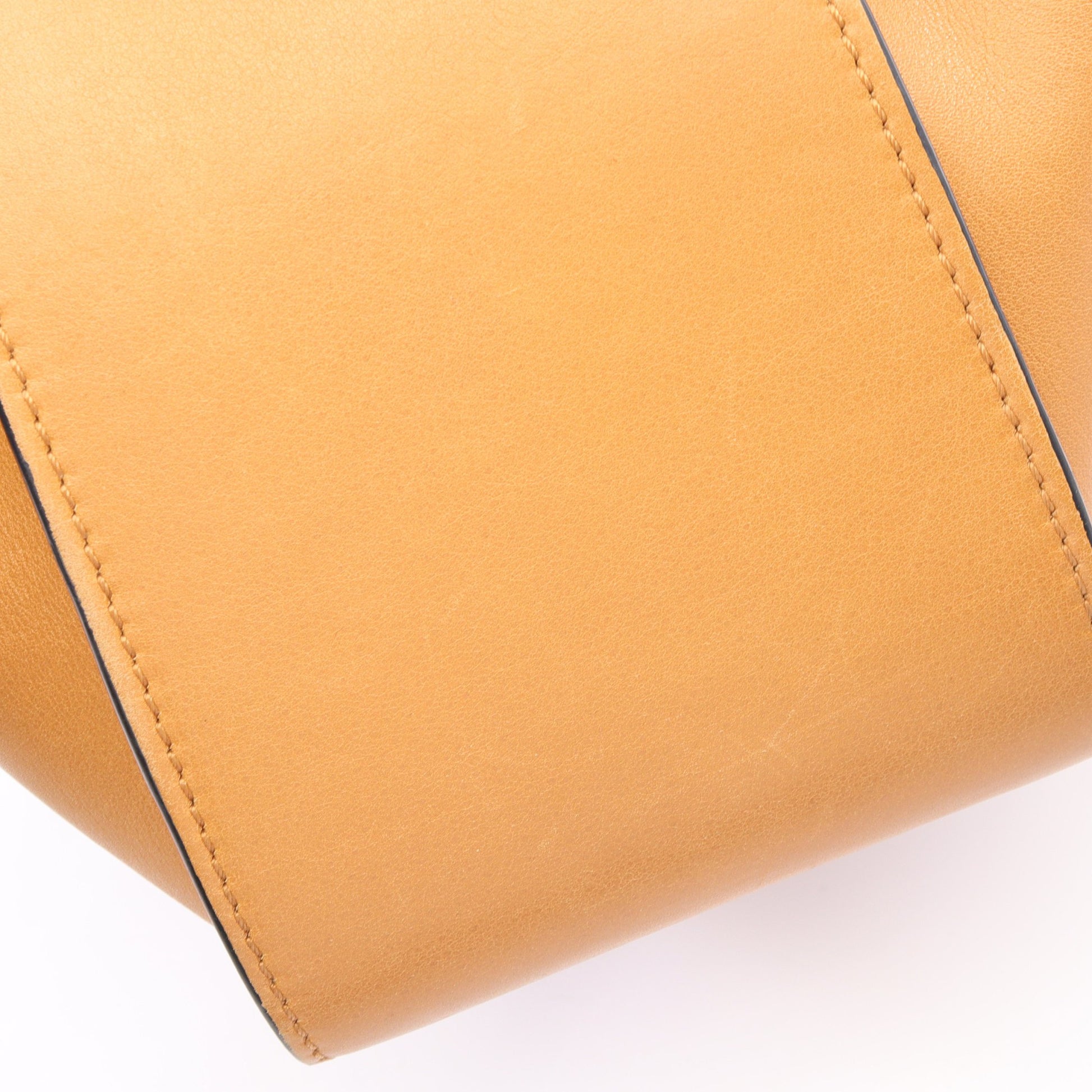 ハンモック ドローストリングバッグ ミニ 2WAY ハンドバッグ レザー ライトブラウン ロエベ バッグ LOEWE