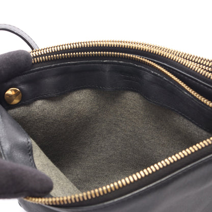TRIO LARGE トリオ ラージ ショルダーバッグ レザー ブラック セリーヌ バッグ CELINE