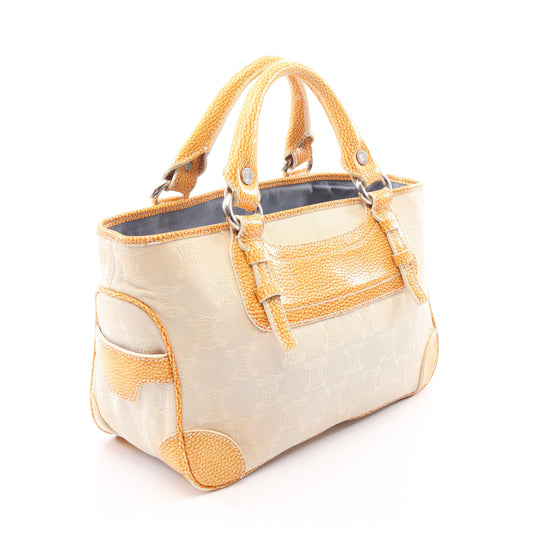 ブギーバッグ ハンドバッグ キャンバス レザー ライトベージュ イエローブラウン セリーヌ バッグ CELINE
