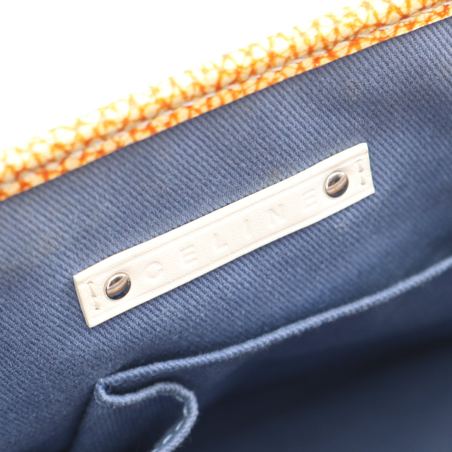 ブギーバッグ ハンドバッグ キャンバス レザー ライトベージュ イエローブラウン セリーヌ バッグ CELINE