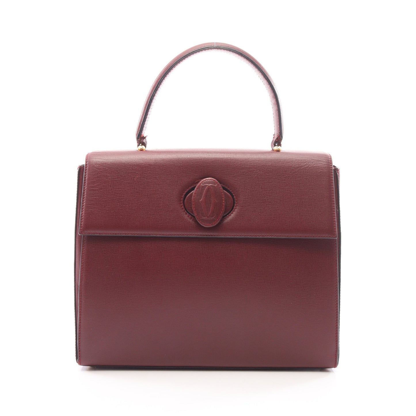マストライン ハンドバッグ レザー ボルドー カルティエ バッグ Cartier
