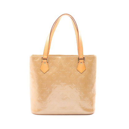 ヒューストン モノグラムヴェルニ ノワゼット ハンドバッグ レザー ベージュ ルイヴィトン バッグ LOUIS VUITTON