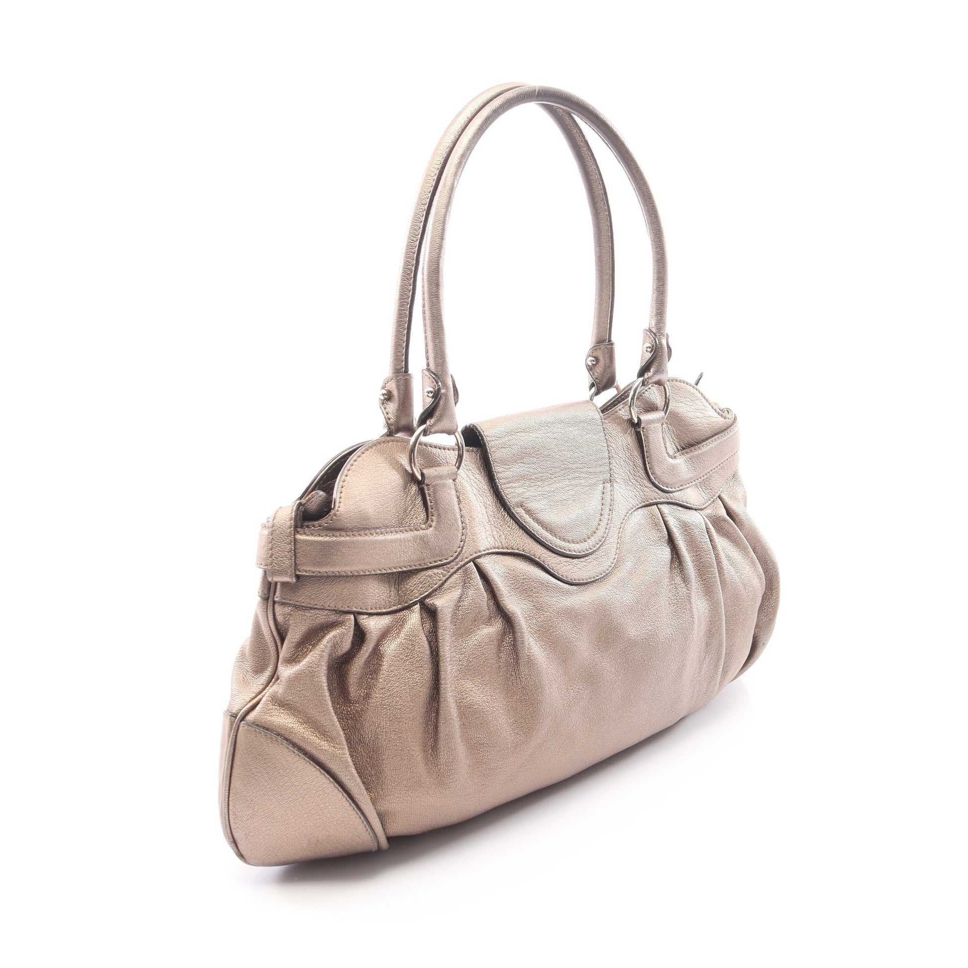 マリッサ ガンチーニ ハンドバッグ レザー シャンパンゴールド サルヴァトーレフェラガモ バッグ Salvatore Ferragamo