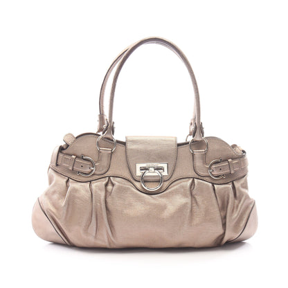 マリッサ ガンチーニ ハンドバッグ レザー シャンパンゴールド サルヴァトーレフェラガモ バッグ Salvatore Ferragamo