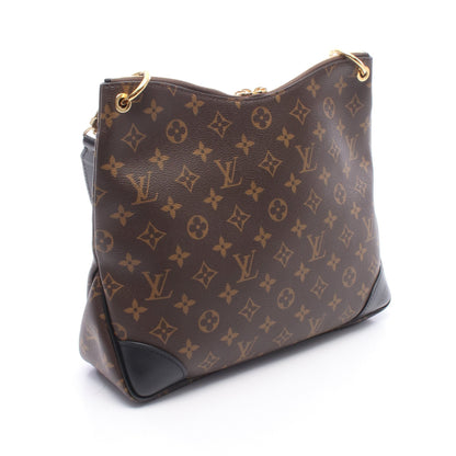 オデオン NM MM モノグラム ノワール ショルダーバッグ PVC レザー ブラウン ブラック ルイヴィトン バッグ LOUIS VUITTON