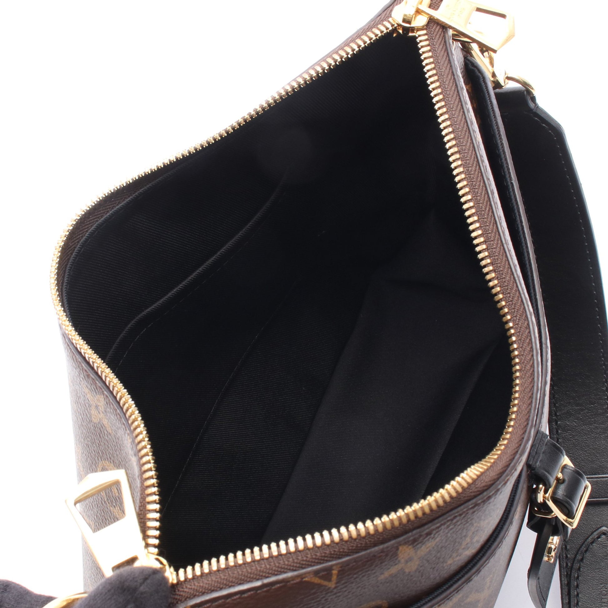 オデオン NM MM モノグラム ノワール ショルダーバッグ PVC レザー ブラウン ブラック ルイヴィトン バッグ LOUIS VUITTON