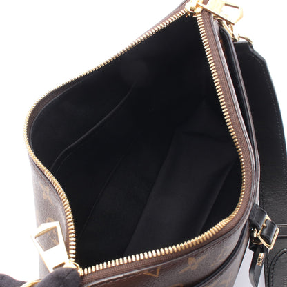 オデオン NM MM モノグラム ノワール ショルダーバッグ PVC レザー ブラウン ブラック ルイヴィトン バッグ LOUIS VUITTON