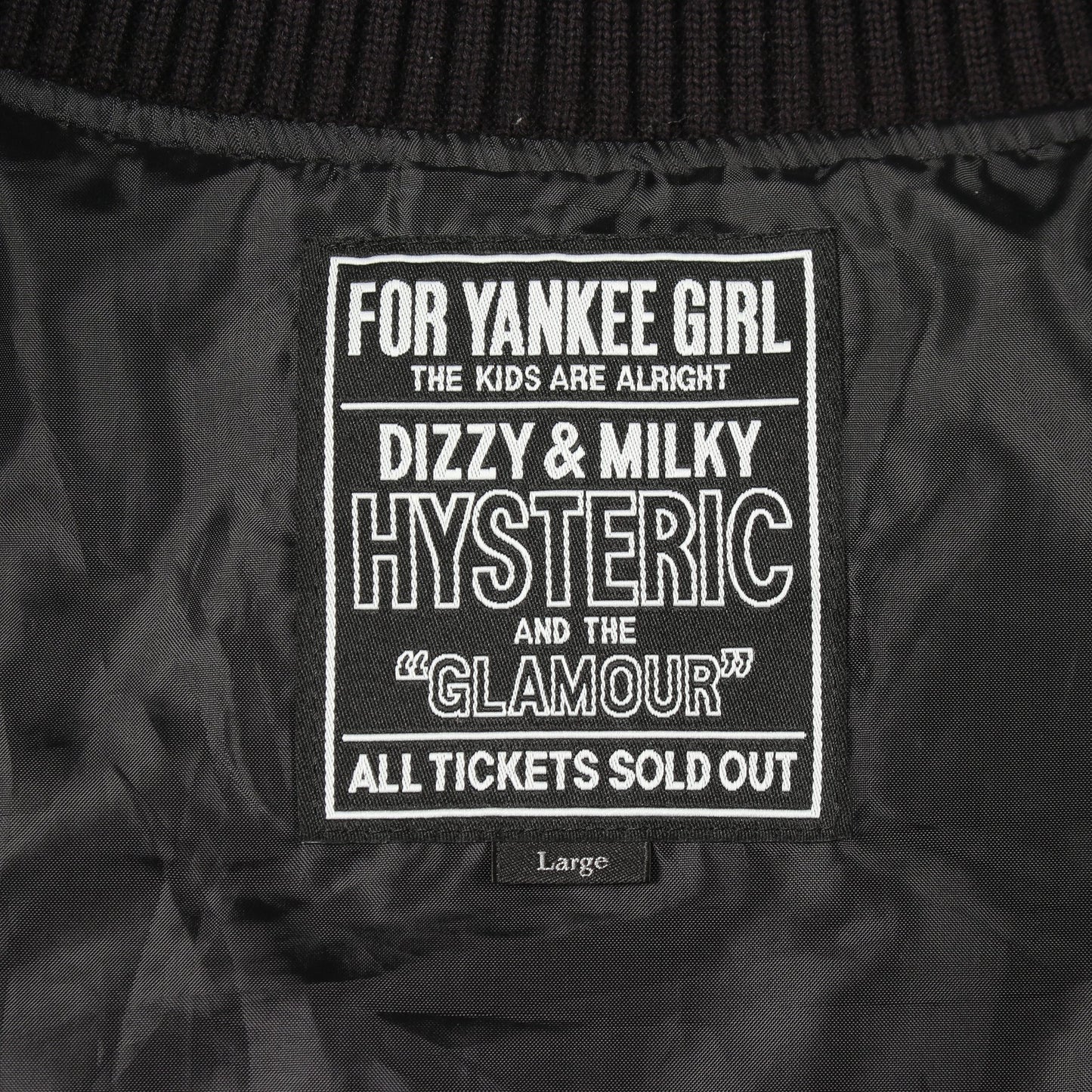 TURN THE MUSIC UP 切替 スタジャン ウール レザー ブラック アイボリー ヒステリックグラマー アウター HYSTERIC GLAMOUR