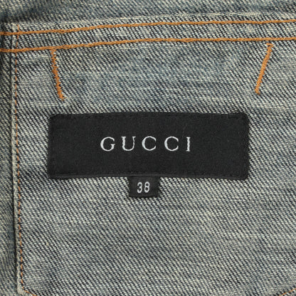デニムジャケット コットン ブルー グッチ アウター GUCCI