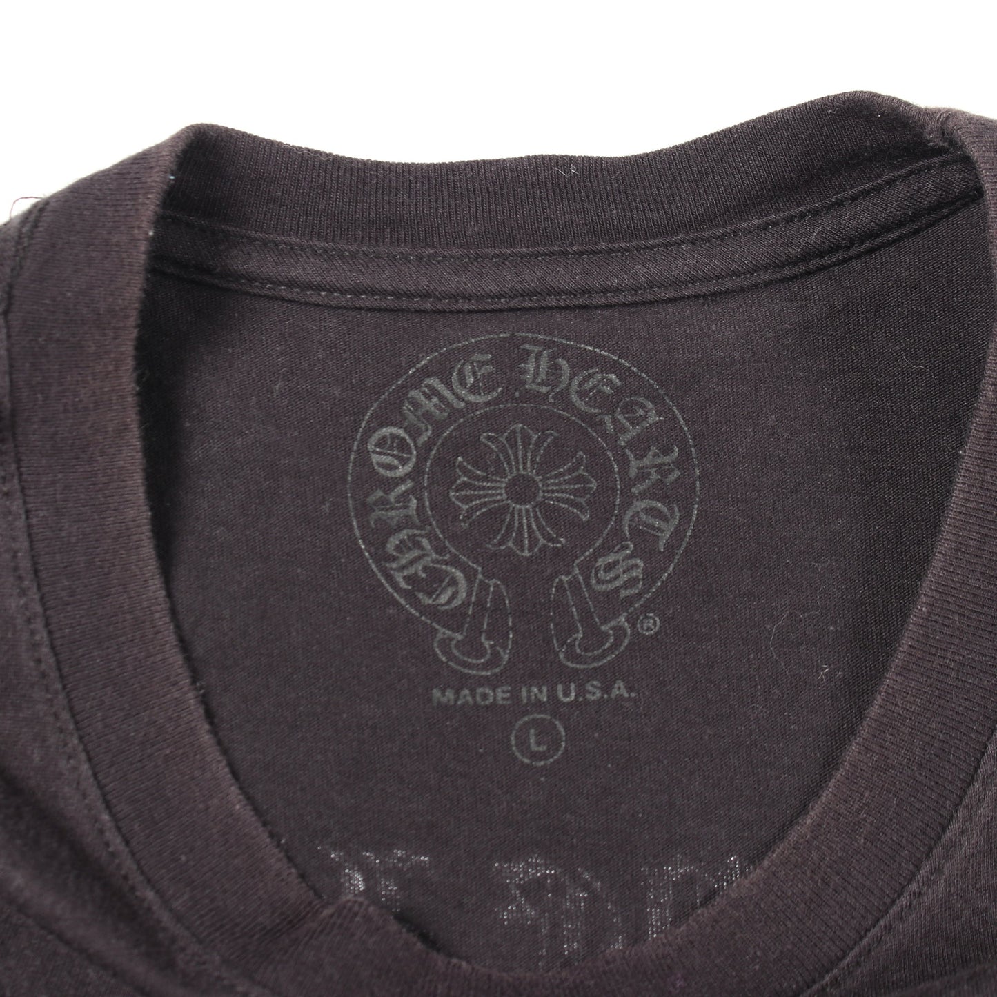 ネオンバー ポケット付き 半袖Tシャツ コットン ブラック クロムハーツ