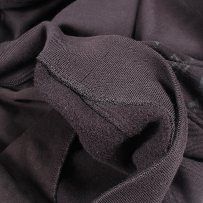 モノグラム サークルカット 裏起毛 プルオーバーパーカー コットン ブラック ルイヴィトン
