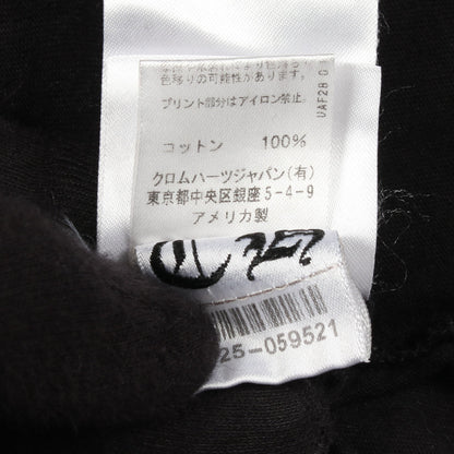 バックロゴ ポケット付き 半袖Tシャツ コットン ブラック イエロー クロムハーツ