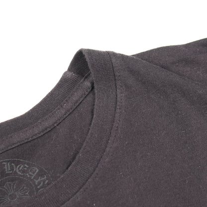 バックロゴ ポケット付き 半袖Tシャツ コットン ブラック イエロー クロムハーツ