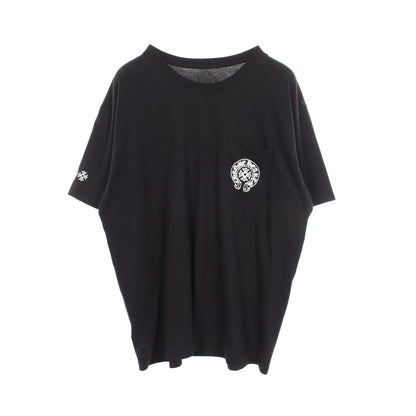 マルチカラーホースシュー バックプリント 半袖Tシャツ コットン ブラック クロムハーツ