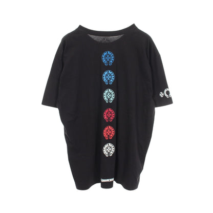 マルチカラーホースシュー バックプリント 半袖Tシャツ コットン ブラック クロムハーツ