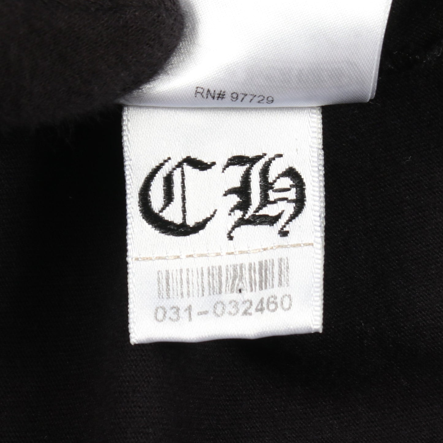マルチカラーホースシュー バックプリント 半袖Tシャツ コットン ブラック クロムハーツ