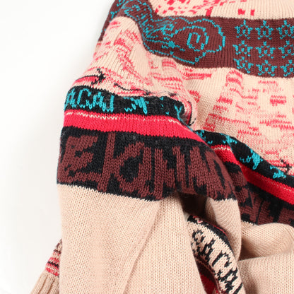 Sacai × Eric Haze ニット コットン ベージュ マルチカラー サカイ