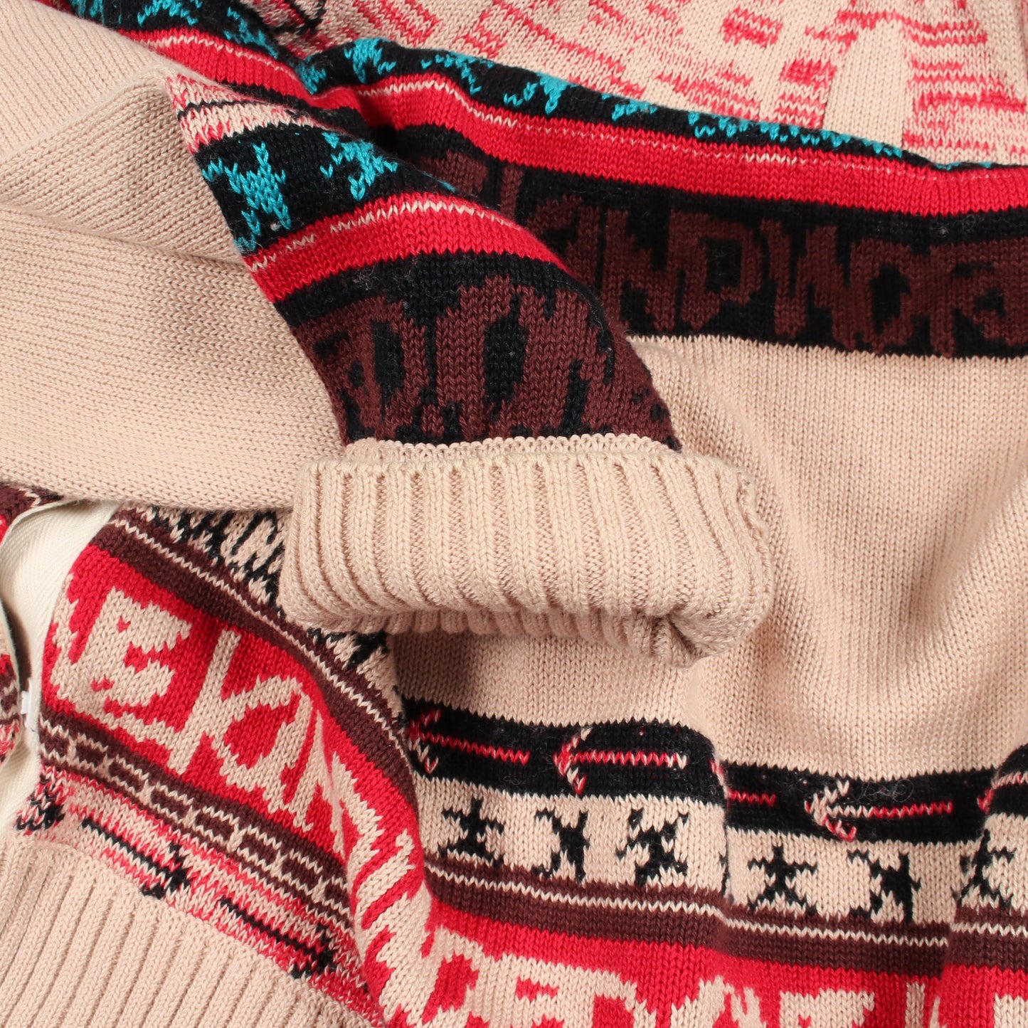 Sacai × Eric Haze ニット コットン ベージュ マルチカラー サカイ