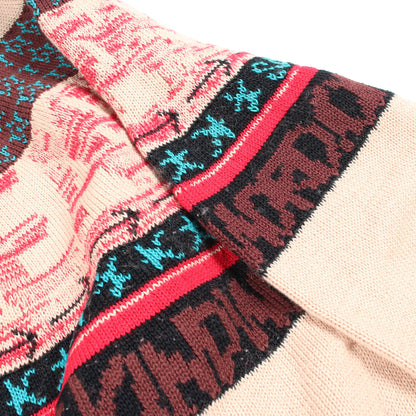 Sacai × Eric Haze ニット コットン ベージュ マルチカラー サカイ