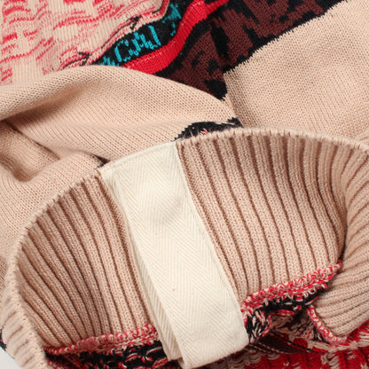 Sacai × Eric Haze ニット コットン ベージュ マルチカラー サカイ