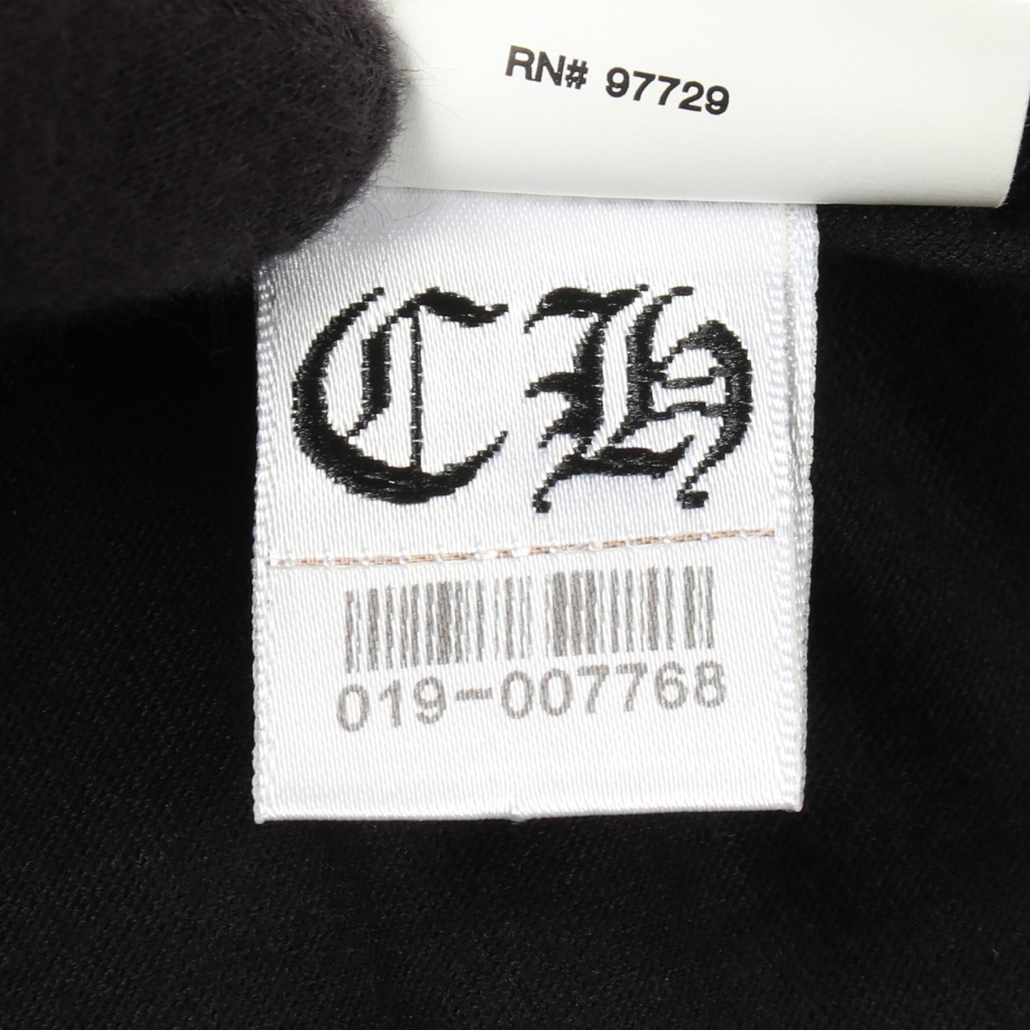 FOTI PEPE バックプリント 半袖Tシャツ コットン ブラック マルチカラー クロムハーツ
