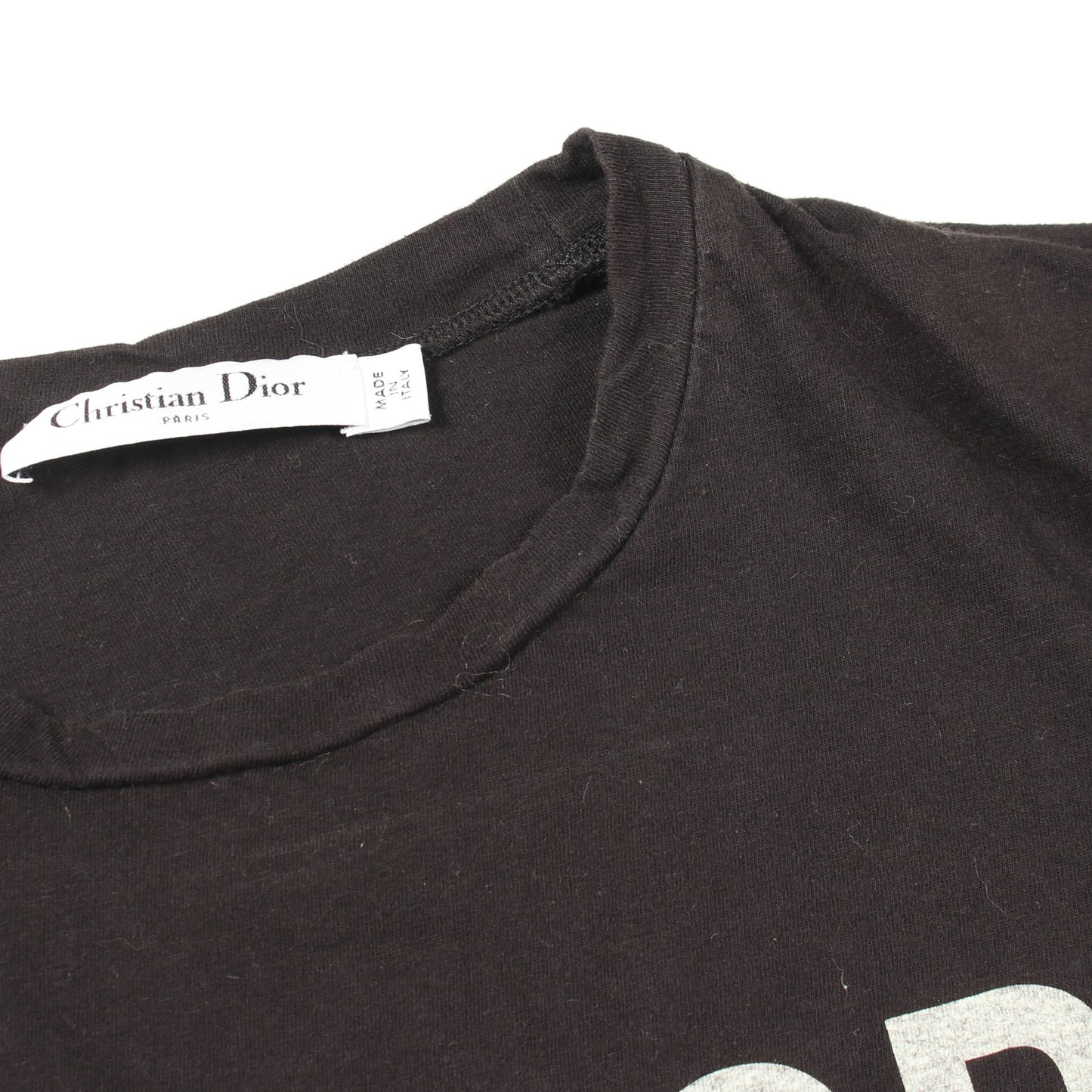 J'ADIOR 8 ロゴ 半袖Tシャツ コットン ブラック クリスチャンディオール