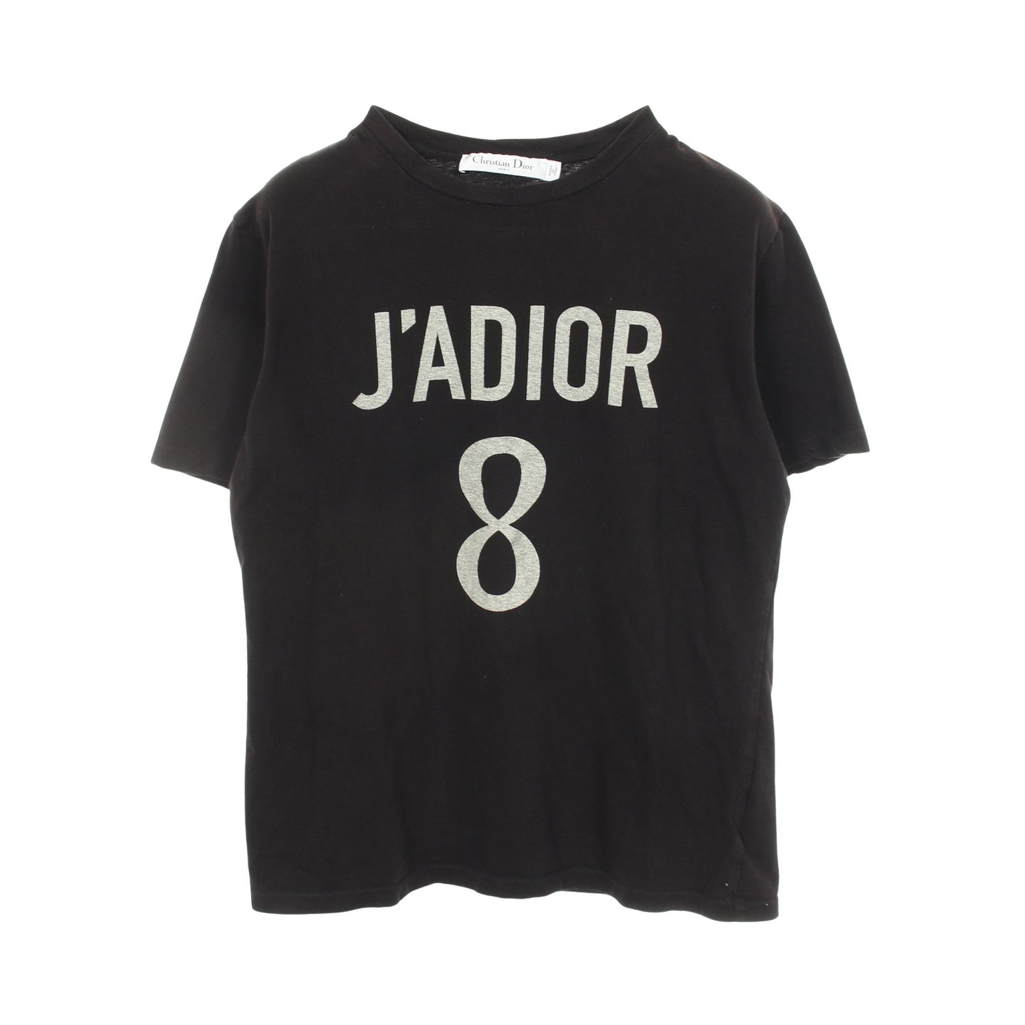 J'ADIOR 8 ロゴ 半袖Tシャツ コットン ブラック クリスチャンディオール