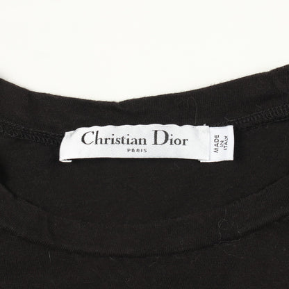 J'ADIOR 8 ロゴ 半袖Tシャツ コットン ブラック クリスチャンディオール