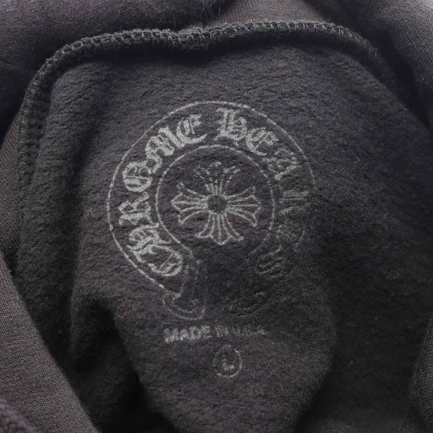 バーティカルロゴ 裏起毛 プルオーバーパーカー コットン ブラック ブルー クロムハーツ トップス Chrome Hearts