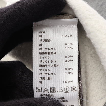 サイドライン ジップアップパーカー コットン グレー ダークネイビー ホワイト エルメス