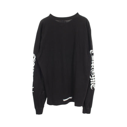 ネックロゴ ポケット付き 長袖Tシャツ コットン ブラック クロムハーツ