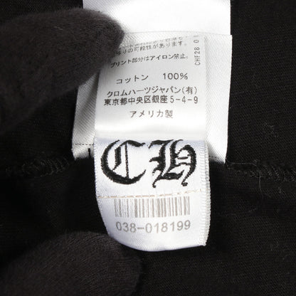 ネックロゴ ポケット付き 長袖Tシャツ コットン ブラック クロムハーツ