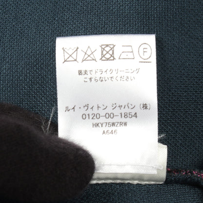 モノグラムジャガード チェック スウェットシャツ コットン ダークグリーン ピンク マルチカラー ルイヴィトン